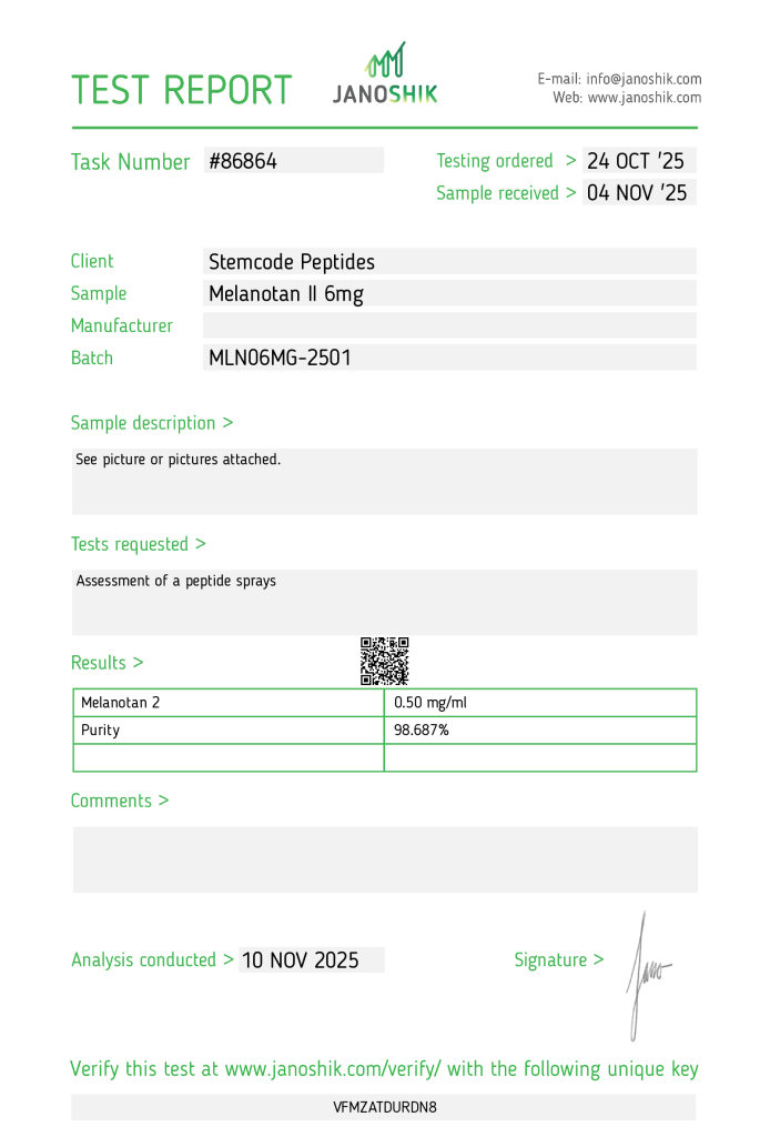 melantotan II lab report