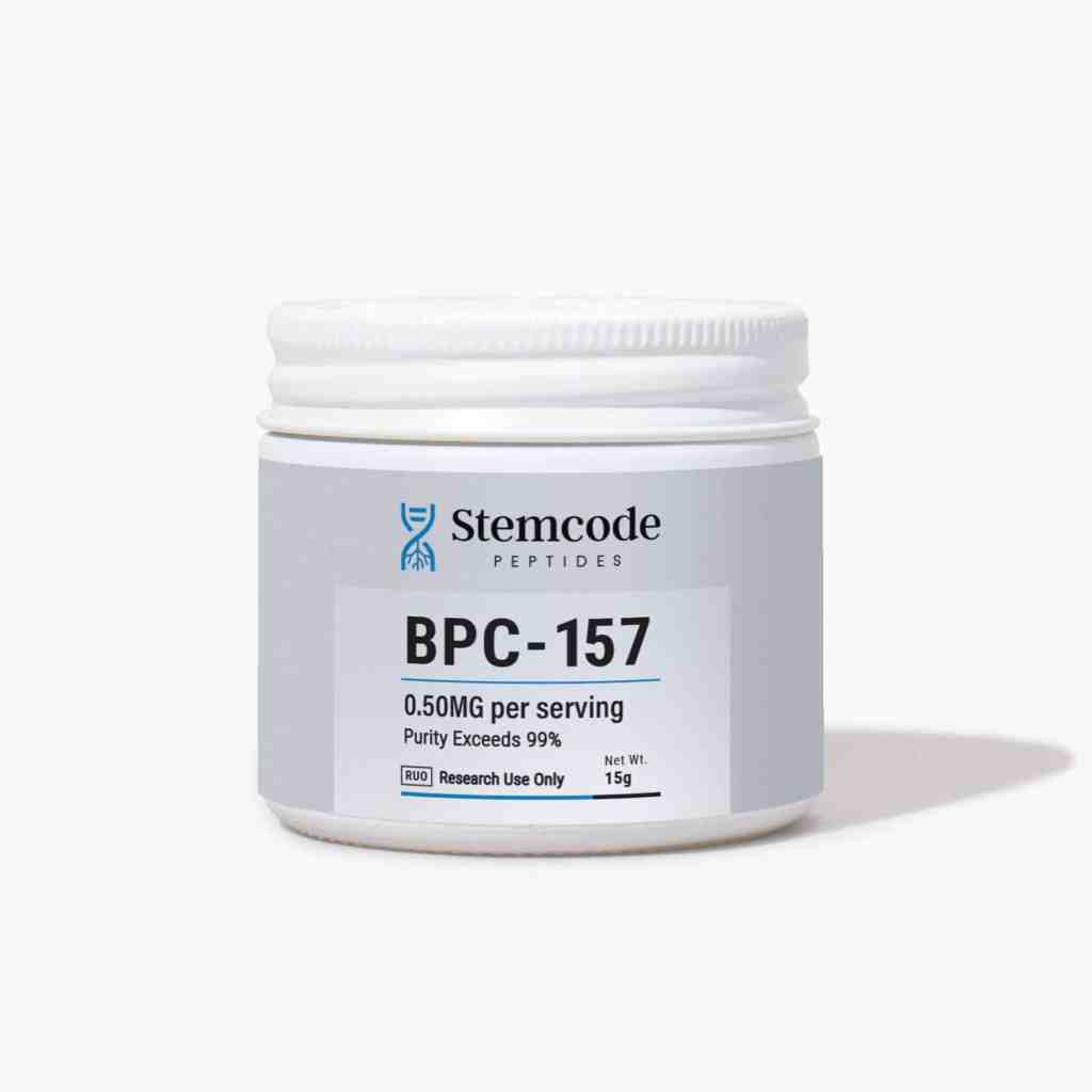 bpc 157 tablets peptide mockup on white canvas for sale