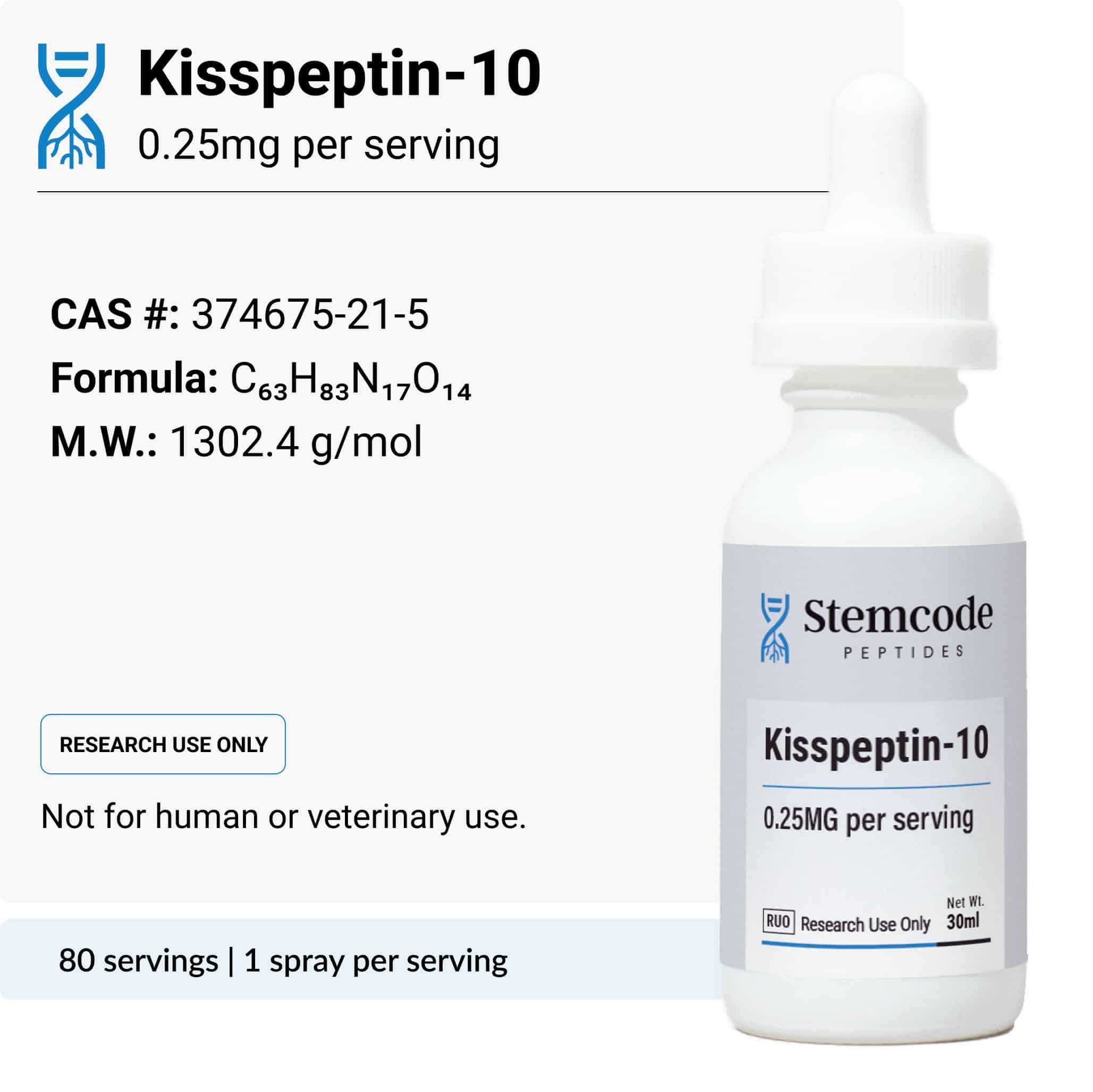 kisspeptin-10 peptide chemical information for sale for research