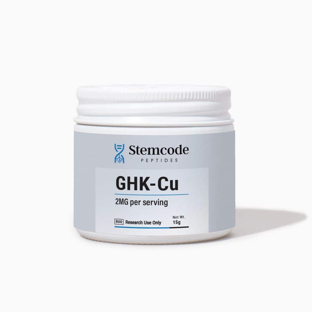 ghk cu tablet pills mockup 2mg per serving bottle
