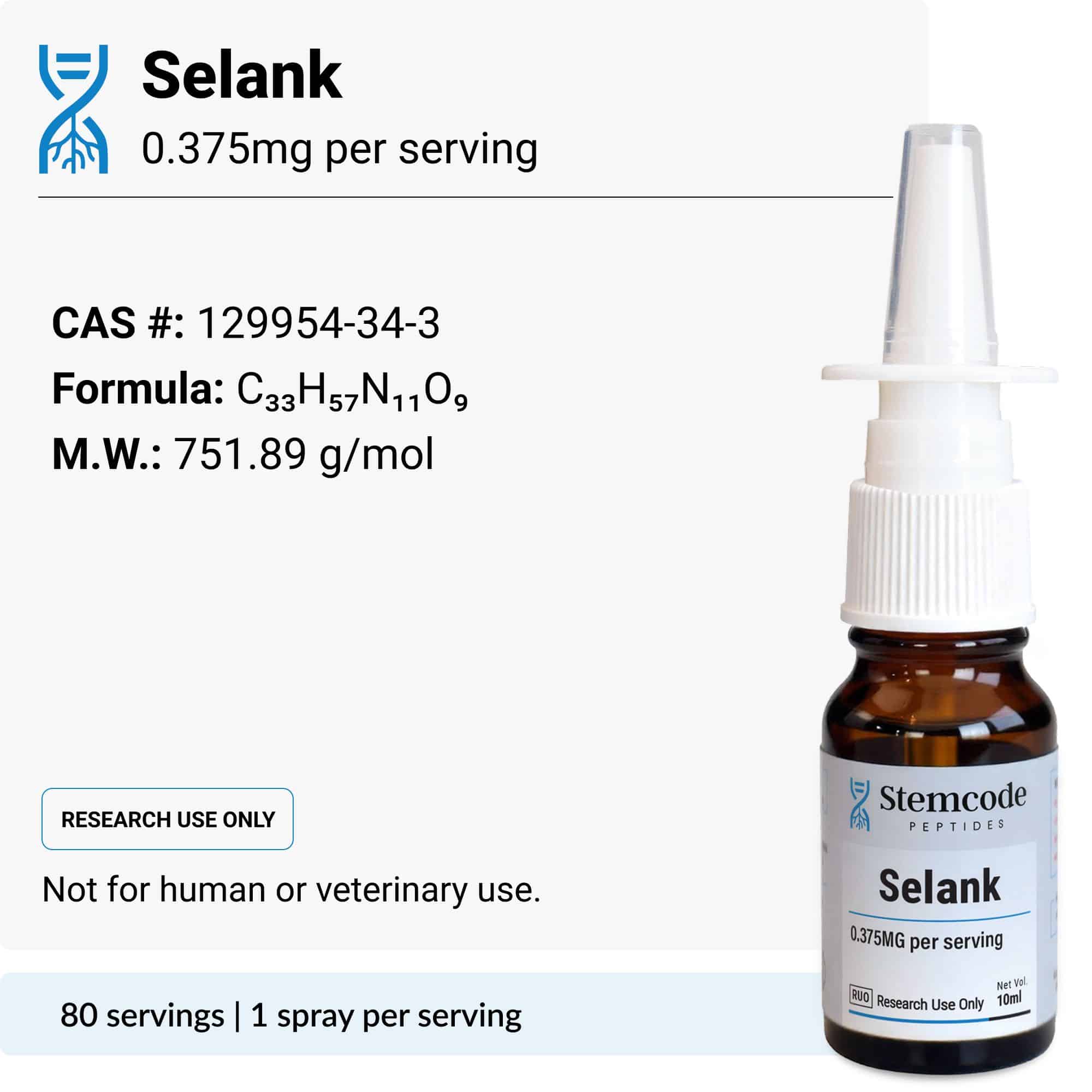 selank nasal spray formula formation